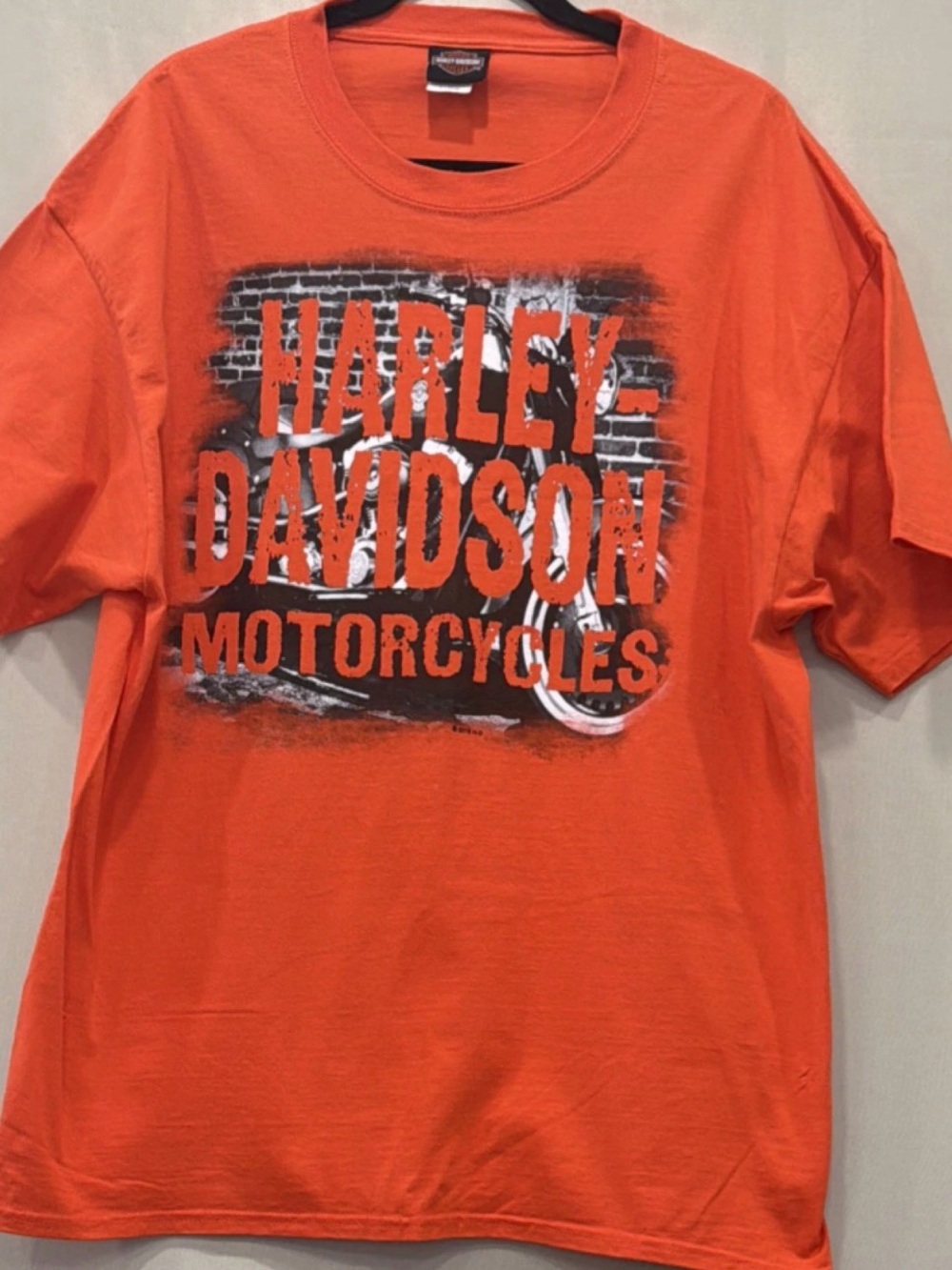 Harley-Davidson Orange Graphic Crewneck T-Shirt
